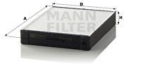 Filtru, aer habitaclu CU 2647 MANN-FILTER