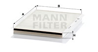 Filtru, aer habitaclu CU 2839 MANN-FILTER