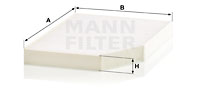 Filtru, aer habitaclu CU 30 007 MANN-FILTER