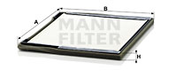 Filtru, aer habitaclu CU 3136 MANN-FILTER