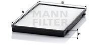 Filtru, aer habitaclu CU 3943 MANN-FILTER