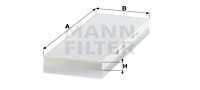 Filtru, aer habitaclu CU 3944 MANN-FILTER