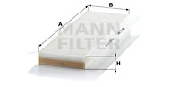 Filtru, aer habitaclu CU 3945 MANN-FILTER