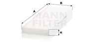 Filtru, aer habitaclu CU 45 004 MANN-FILTER