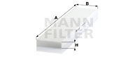 Filtru, aer habitaclu CU 5480 MANN-FILTER