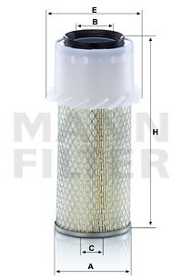 Filtru aer C 1188 x MANN-FILTER