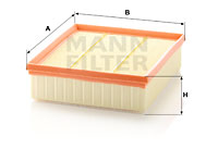 Filtru aer C 25 122 MANN-FILTER