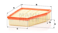 Filtru aer C 29 230 MANN-FILTER