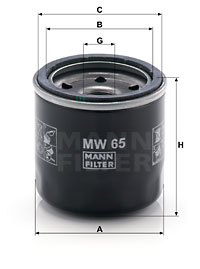 Filtru ulei MW 65 MANN-FILTER