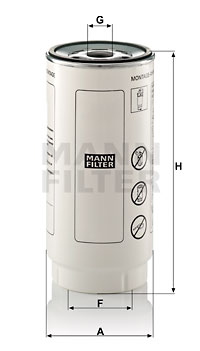 Filtru combustibil PL 420/7 x MANN-FILTER