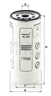 Filtru combustibil PL 420 x MANN-FILTER