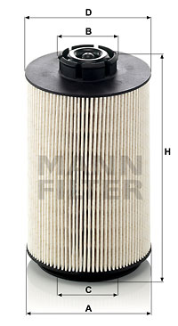 Filtru combustibil PU 1058 x MANN-FILTER