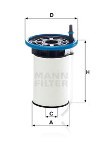 Filtru combustibil PU 7005 MANN-FILTER