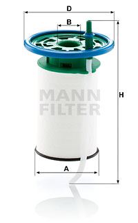 Filtru combustibil PU 7015 MANN-FILTER