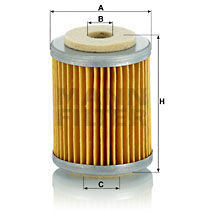 Filtru combustibil P 609 MANN-FILTER