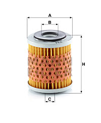 Filtru combustibil P 66 x MANN-FILTER