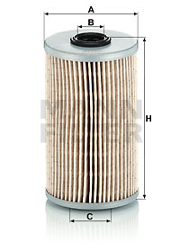 Filtru combustibil P 726 x MANN-FILTER