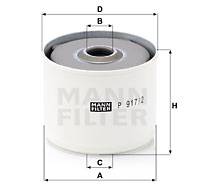 Filtru combustibil P 917/2 x MANN-FILTER