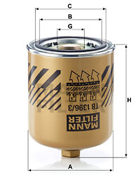 Element filtrant uscator aer, compresor TB 1396/3 x MANN-FILTER