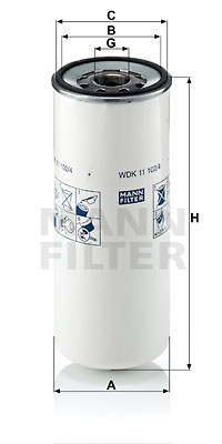 Filtru combustibil WDK 11 102/4 MANN-FILTER