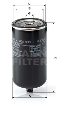 Filtru combustibil WDK 724/1 MANN-FILTER