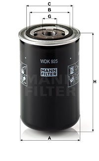 Filtru combustibil WDK 925 MANN-FILTER