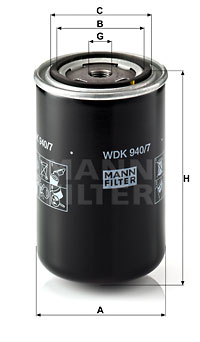 Filtru combustibil WDK 940/7 MANN-FILTER