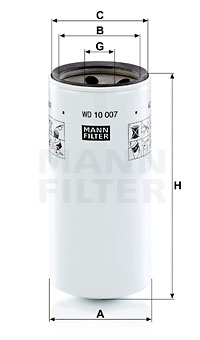 Filtru, sistem hidraulic primar WD 10 007 MANN-FILTER