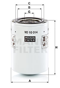 Filtru, sistem hidraulic primar WD 10 014 MANN-FILTER