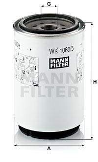 Filtru combustibil WK 1060/5 x MANN-FILTER