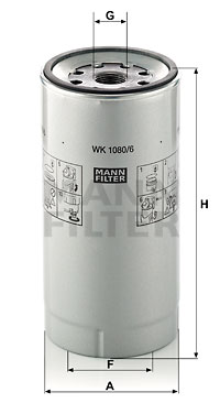 Filtru combustibil WK 1080/6 x MANN-FILTER