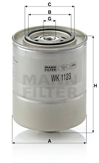 Filtru combustibil WK 1123 MANN-FILTER