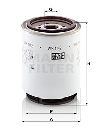 Filtru combustibil WK 1142 x MANN-FILTER