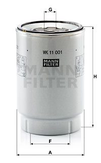 Filtru combustibil WK 11 001 x MANN-FILTER