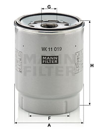 Filtru combustibil WK 11 019 z MANN-FILTER