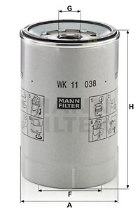 Filtru combustibil WK 11 038 z MANN-FILTER