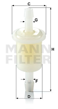 Filtru combustibil WK 21 (10) MANN-FILTER