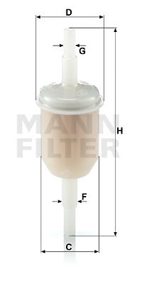 Filtru combustibil WK 31/2 (10) MANN-FILTER