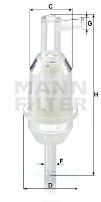 Filtru combustibil WK 31/5 (10) MANN-FILTER