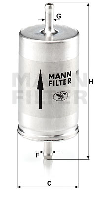 Filtru combustibil WK 410 MANN-FILTER