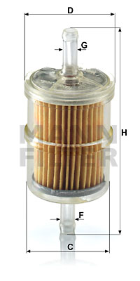 Filtru combustibil WK 42/2 MANN-FILTER