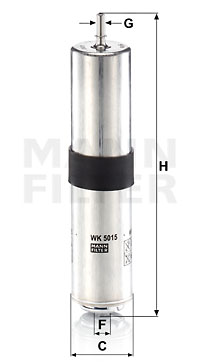 Filtru combustibil WK 5015 MANN-FILTER