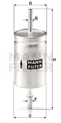 Filtru combustibil WK 512 MANN-FILTER
