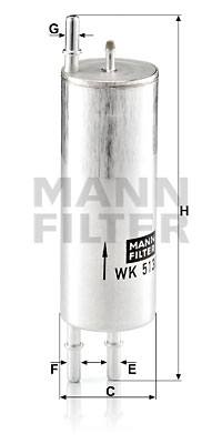 Filtru combustibil WK 513/3 MANN-FILTER