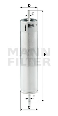 Filtru combustibil WK 522 MANN-FILTER