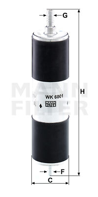 Filtru combustibil WK 6001 MANN-FILTER