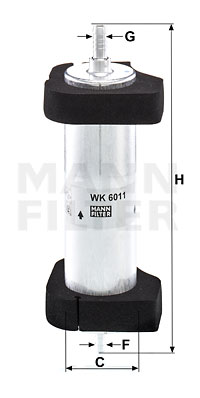 Filtru combustibil WK 6011 MANN-FILTER