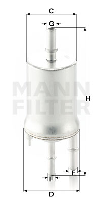 Filtru combustibil WK 6015 MANN-FILTER