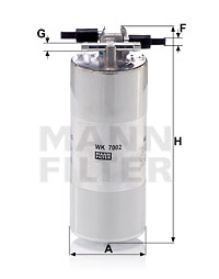 Filtru combustibil WK 7002 MANN-FILTER