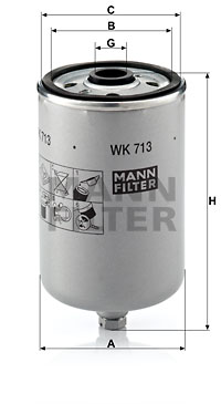 Filtru combustibil WK 713 MANN-FILTER